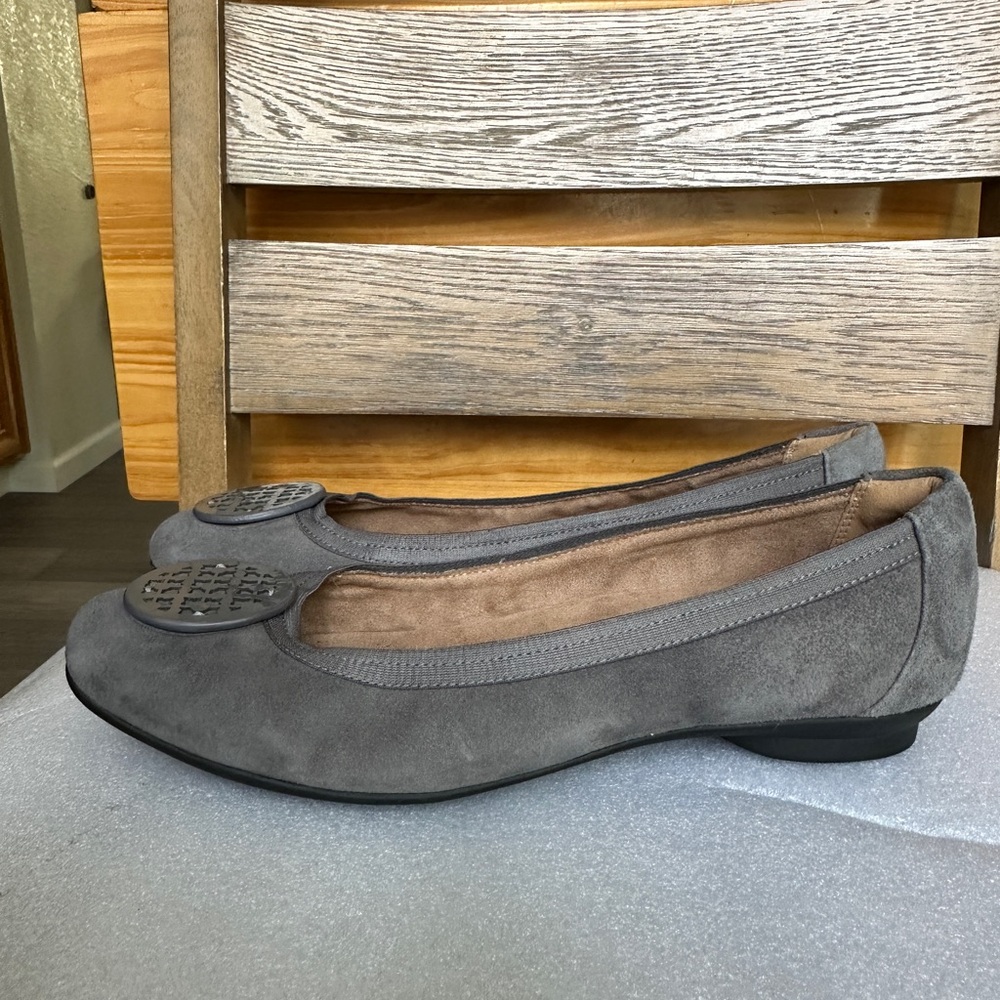 Clarks Women's Candra Blush Grey flats size 8.5 - Picture 4 of 11